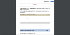 Role playing form budget